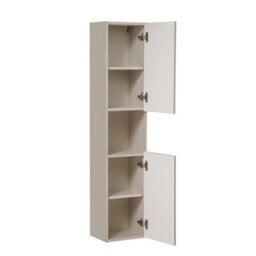 Heze Furniture Viva Chevron Patterned Tall Bathroom Cabinet - Cashmere - thumbnail 4