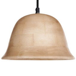 Wyld And Coco Mango Wood Bell Pendant Lamp, Brown, W25 X D25 X H129Cm - Ceiling Light For Dining And Living Rooms - thumbnail 5