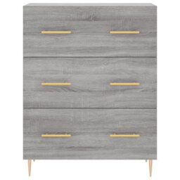Berkfield Highboard Grey Sonoma 69.5X34X180 Cm Engineered Wood - thumbnail 8