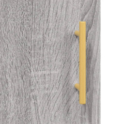 Berkfield Highboard Grey Sonoma 69.5X34X180 Cm Engineered Wood - thumbnail 9