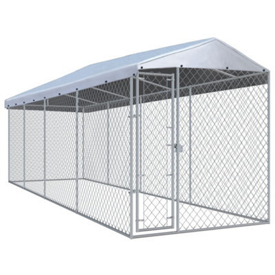 Walplus Outdoor Dog Kennel With Roof 760X190X225 Cm - image 1