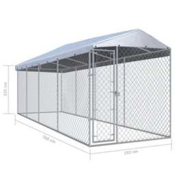 Walplus Outdoor Dog Kennel With Roof 760X190X225 Cm - thumbnail 6