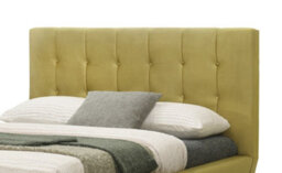 Sareer Furniture Tyron Bed, Modern Upholstered Velvet Bed Frame With Tufted Headboard - thumbnail 4