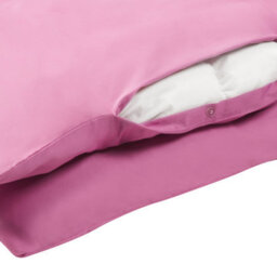 Beliani Duvet Cover Set Harmonridge Sateen Cotton 220 X 240 Cm Pink - thumbnail 6