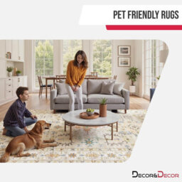 Decoranddecor Area Rugs, Living Room Rugs, Washable Rugs, 160X230Cm, Non-Slip, Pet Friendly, Low Pile, Traditional Rug - Tessia - thumbnail 2