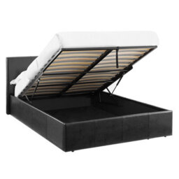 Luna 5Ft King Black Ottoman Storage Bed With Gas Lift & 25Cm Thick Memory Foam Mattress - L: 213Cm X W: 168Cm X H: 88.5Cm - thumbnail 4