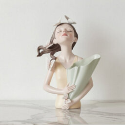 Garden Greatness Maison Papillon Peach Vase Decor - thumbnail 1