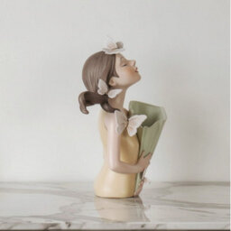 Garden Greatness Maison Papillon Peach Vase Decor - thumbnail 4