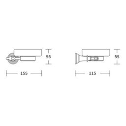 Bubly Bathrooms Chrome Astely Soap Dish - Wall Mounted Mild Steel Gloss Finish Modern Design - thumbnail 2