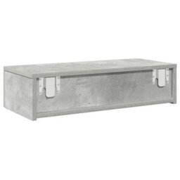 Walplus Wall Shelf With Drawers Concrete Grey 60X26.5X15 Cm Engineered Wood - thumbnail 6