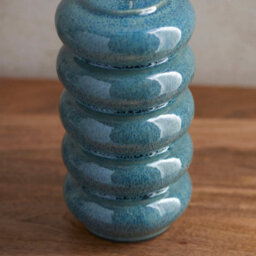 Loops Elegant 2 Pack Ceramic Table Lamp Bases With Ocean Spray Glaze And Brass Finish - thumbnail 5