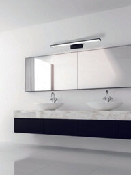 Wall/mirror Light Colour Black Shade White Plastic Bulb Led 11W Included - thumbnail 3