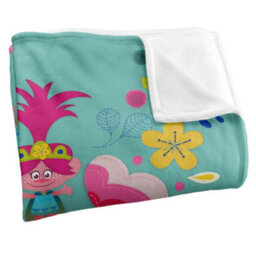 Trolls Crafty Silky Soft Touch Blanket Multicoloured (One Size) - thumbnail 2