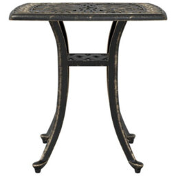 Berkfield Garden Table Bronze 53X53X53 Cm Cast Aluminium - thumbnail 6