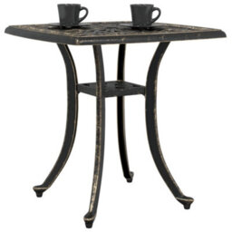 Berkfield Garden Table Bronze 53X53X53 Cm Cast Aluminium - thumbnail 4