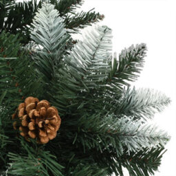 Berkfield Artificial Christmas Tree With Leds&pine Cones 210 Cm - thumbnail 5