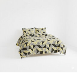 Geometric Print Duvet Set Trendy Minimalist Bedding For Modern Homes Grey - thumbnail 2