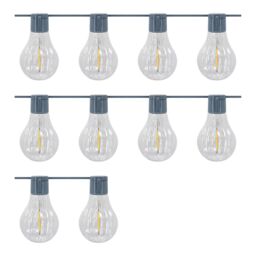 Solar-Powered Warm White 10 Integrated Led Outdoor String Lights - thumbnail 4