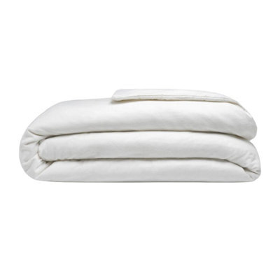 Belledorm Brushed Cotton Duvet Cover White (Kingsize) - image 1