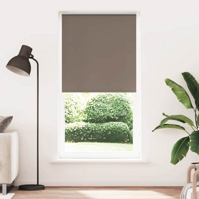Berkfield Roller Blind Blackout Coffee 115X210 Cm Fabric Width 110.7 Cm Polyester - image 1