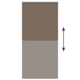 Berkfield Roller Blind Blackout Coffee 115X210 Cm Fabric Width 110.7 Cm Polyester - thumbnail 5