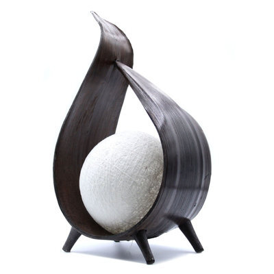 Chocolate Coconut Twist Lamp Handmade Decorative Ambient Lighting - image 1