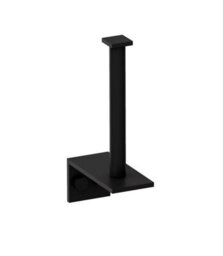 Cosmic Toilet Roll Holder, Black Matt, Wall-Mounted, 9 Cm. Collection Metric - thumbnail 1