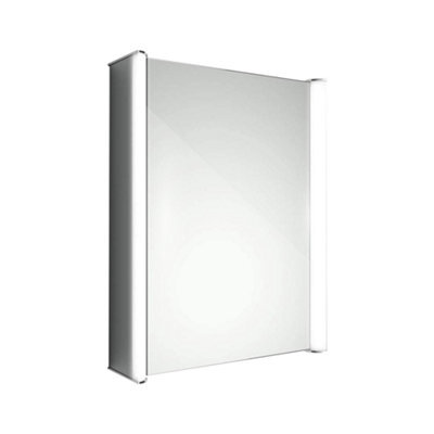 iBathUK Modern Design Led Illuminated Bathroom Cabinet With Bluetooth Speakers + Shaver Socket 500mm X 650mm - image 1