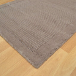 Taupe Simple And Stylish Wool Plain Modern Handmade Easy To Clean Rug For Living Room And Bedroom-68 X 240Cm (Runner) - thumbnail 3
