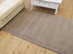 Taupe Simple And Stylish Wool Plain Modern Handmade Easy To Clean Rug For Living Room And Bedroom-68 X 240Cm (Runner) - thumbnail 4