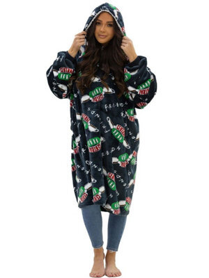 Friends Logo Wearable Hooded Fleece Blanket - Adult Large - image 1