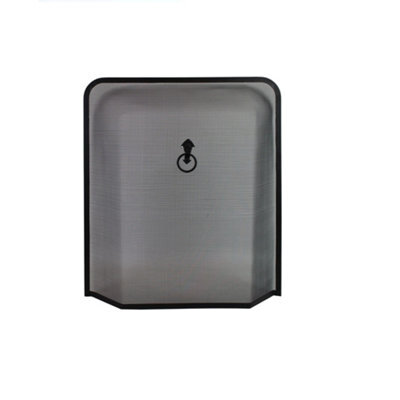 JVL Black Steel Fire Guard Screen Quantock Spark Fireplace Cover 61Cm X 54Cm X 10Cm - image 1