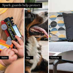 JVL Black Steel Fire Guard Screen Quantock Spark Fireplace Cover 61Cm X 54Cm X 10Cm - thumbnail 7
