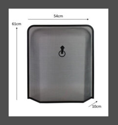 JVL Black Steel Fire Guard Screen Quantock Spark Fireplace Cover 61Cm X 54Cm X 10Cm - thumbnail 3