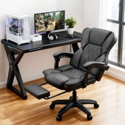 Executive Desk Chair High Back Adjustable Height Ergonomic - thumbnail 4