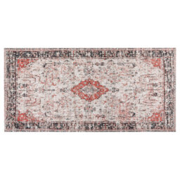 Beliani Rug Attera Beige 80 X 150 Cm Cotton - thumbnail 1