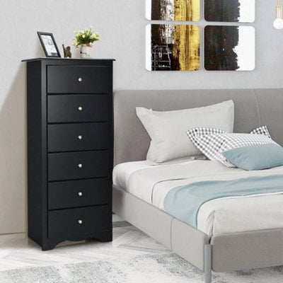 6 Dresser Chest Free Standing Modern Storage Cabinet Dresser Clothes Organizer - image 1