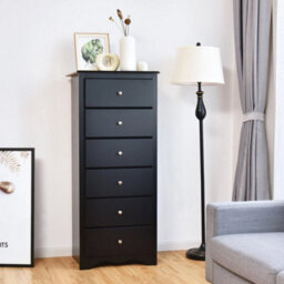 6 Dresser Chest Free Standing Modern Storage Cabinet Dresser Clothes Organizer - thumbnail 3
