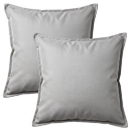 istyle mode 2 Pack Of Indoor & Outdoor Cushion, Waterproof, 45X45Cm (Light Grey)