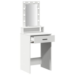 Walplus Dressing Table With Led Lights White 50X41X140 Cm - thumbnail 4