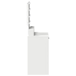 Walplus Dressing Table With Led Lights White 50X41X140 Cm - thumbnail 6