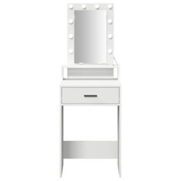 Walplus Dressing Table With Led Lights White 50X41X140 Cm - thumbnail 5