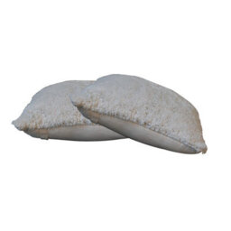 Artisan Furniture Solid Wood Fluffy Cushion Set Of 2 - Cream - thumbnail 3