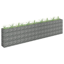 Berkfield Gabion Raised Bed Galvanised Steel 360X30X90 Cm - thumbnail 1