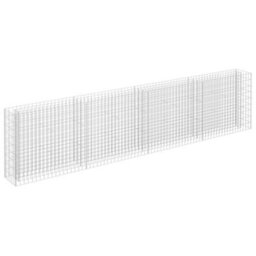 Berkfield Gabion Raised Bed Galvanised Steel 360X30X90 Cm - thumbnail 2
