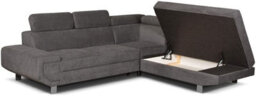 Rac3 Corner Sofa Bed With Storage - Premium Fabric, Grey (Right Arm) - thumbnail 3
