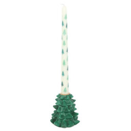 Something Different Green Fir Tree Candle Holder With Taper Candle - thumbnail 2