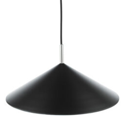 The Lighting Studio Apex 1 Light Single Pendant Matt Black Polished Chrome - thumbnail 4
