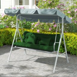 Outsunny Outdoor Seat Cushions Back Cushion With 2 Pillows, Seat Pads - thumbnail 7