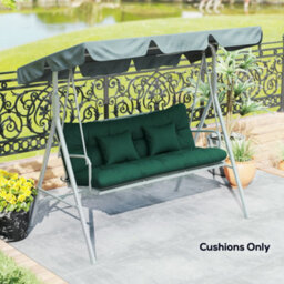 Outsunny Outdoor Seat Cushions Back Cushion With 2 Pillows, Seat Pads - thumbnail 8